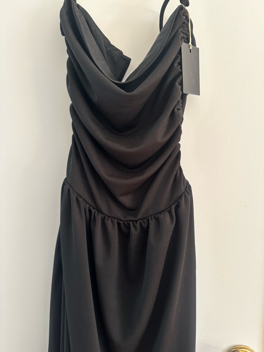 REVOLVE Black Cowl Neck Maxi Dress with Adjustable Ties - Picture 2 of 4